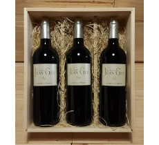 Wijnkist met 3 x Jean Gue - Lalande-de-Pomerol  (Rood)